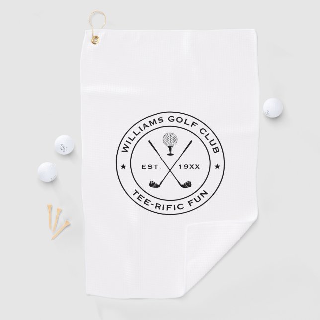 Toalla De Golf Funny Golf Club Golfer Pun Personalizado Textos Bl (In situ)