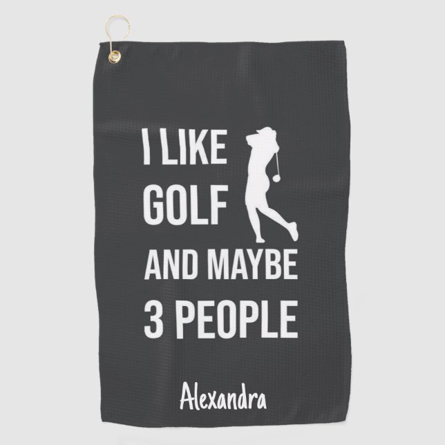 Toalla De Golf Funny Golf Gifts For Her Ladies Women Fun Girls (Anverso)