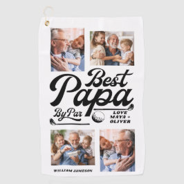 Toalla De Golf Funny Golfer Mejor Papá Por Foto De Par | Día del 