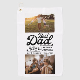 Toalla De Golf Funny Golfer Mejor Papá Por Foto De Par | Nombre d