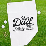 Toalla De Golf Funny Golfer Mejor Papá Por Par | Día del Padre<br><div class="desc">Funny Golfer Mejor Papá Por Par | Toalla de golf del Día del Padre</div>