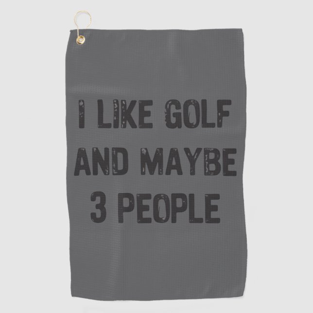 Toalla De Golf Funny Golfing Sarcastic Sayings Golf  (Anverso)
