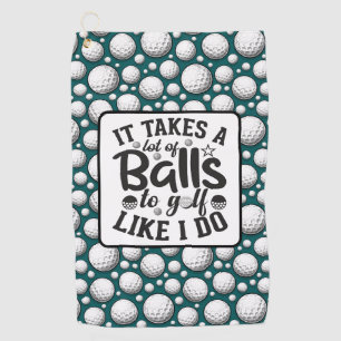 Toalla De Golf Funny Lousy Golfer negro y blanco