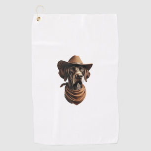 Toalla De Golf Funny Sheriff Dog Shirt Alemán Puntero Perro Mamá