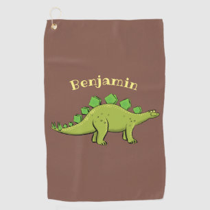 Toalla De Golf Funny stegosaurus dinosaur personalizado