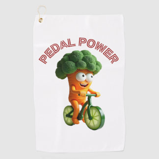 Toalla De Golf Funny Veggie Rider