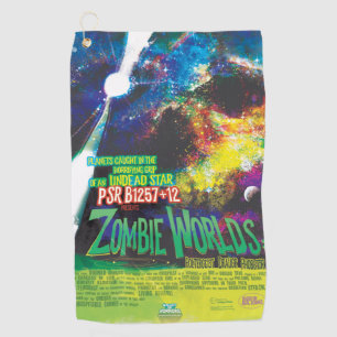 Toalla De Golf Galaxia de Horrores de Halloween en el mundo zombi