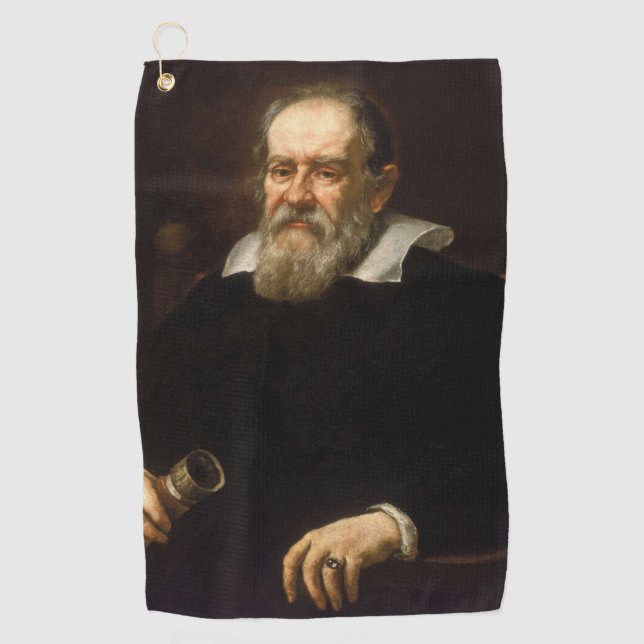 Toalla De Golf Galileo Galilei: Padre de la Ciencia y la Astronom (Anverso)