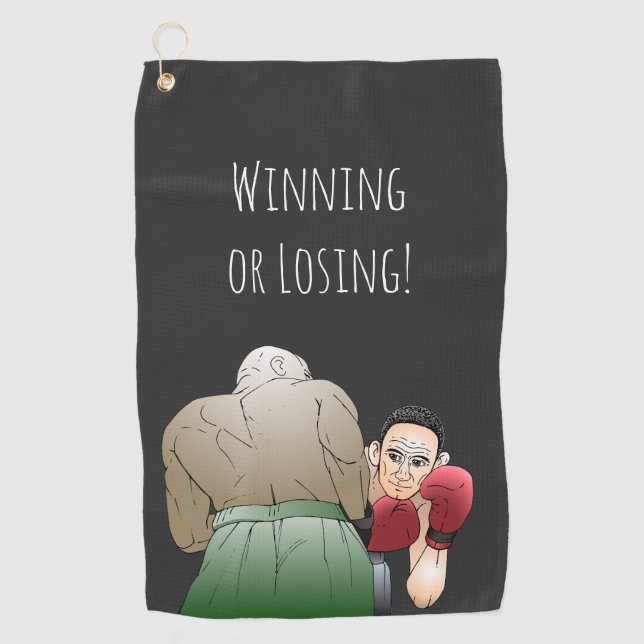 Toalla De Golf Ganar o perder (Anverso)