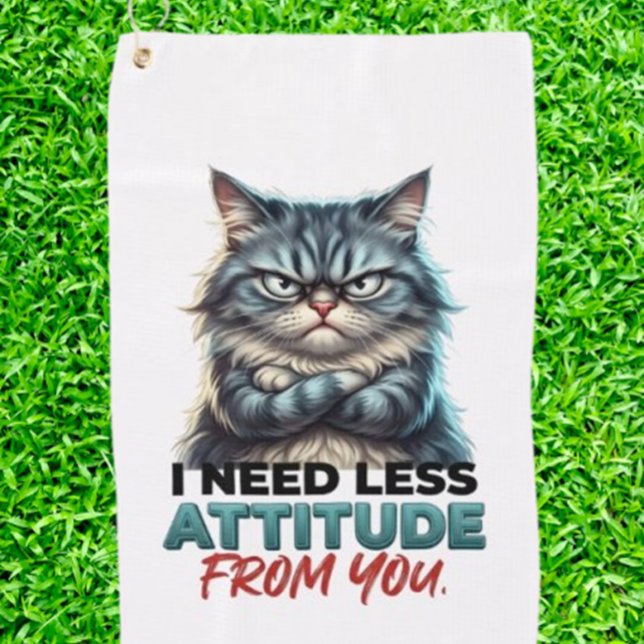TOALLA DE GOLF GATO DE HUMOR DIVERTIDO (Funny Golf Cat Shirt Unisex Cat Golfer Gift)