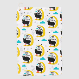 Toalla De Golf Gato en la luna