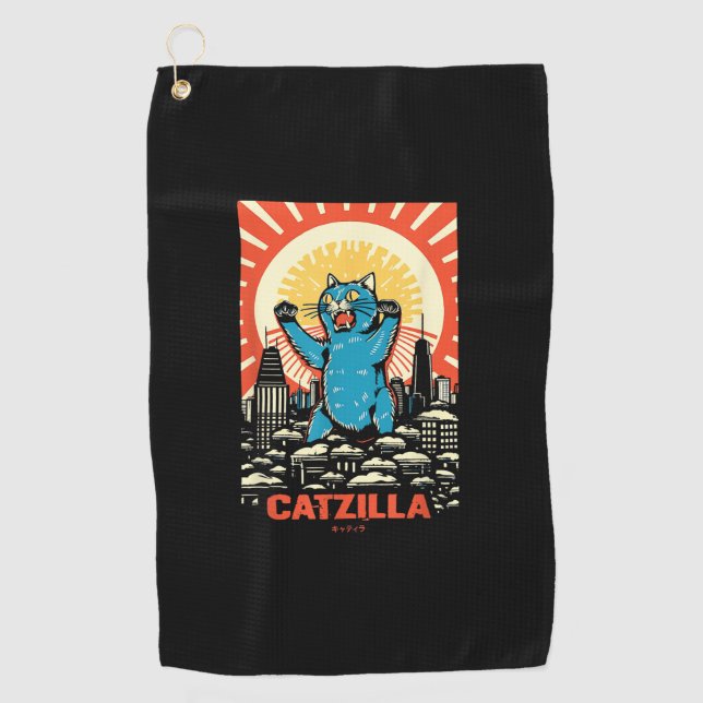 Toalla De Golf Gato gracioso (Anverso)