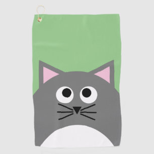 Toalla De Golf Gato gris gatito