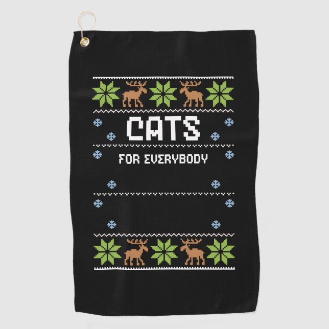 Toalla De Golf Gatos Para Todos (Anverso)