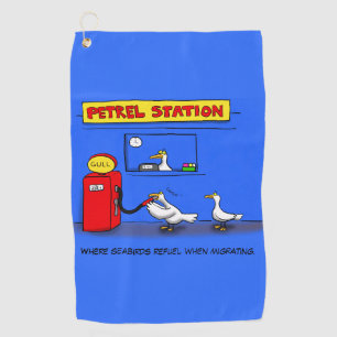 Toalla De Golf Gaviotas marinas divertidas petrel humor personali