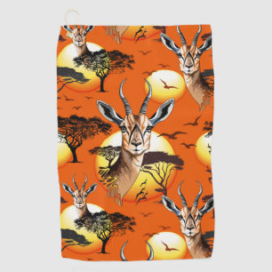 Toalla De Golf Gazelle Animal salvaje Antelope africano