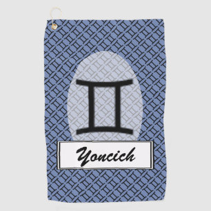 Toalla De Golf Gemini Zodiac Symbol Standard por Kenneth Yoncich