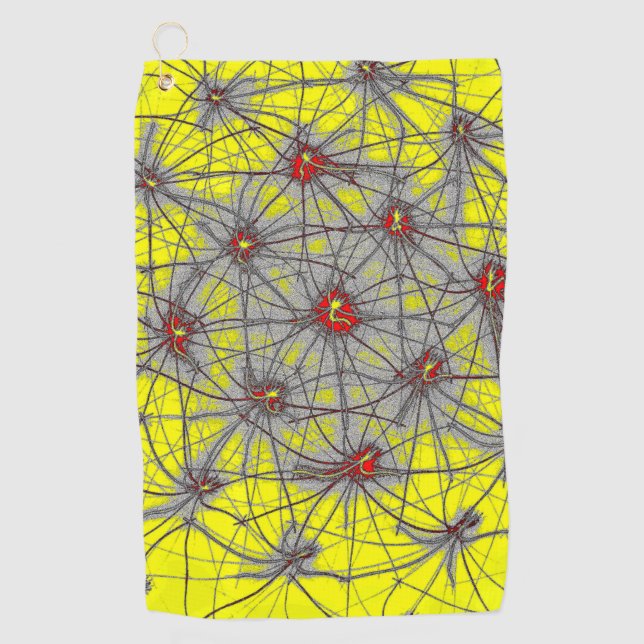 Toalla De Golf Geometric Star Grid – Premium Golf Towel (Anverso)