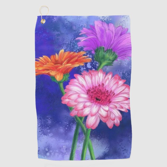 Toalla de Golf Gerbera Daisies (Anverso)
