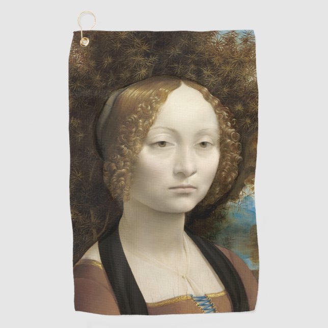 Toalla De Golf Ginevra de' Benci Leonardo da Vinci (Anverso)