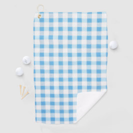 Toalla De Golf Gingham Azul Bebé