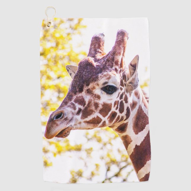 Toalla De Golf Giraffe Portrait (Anverso)