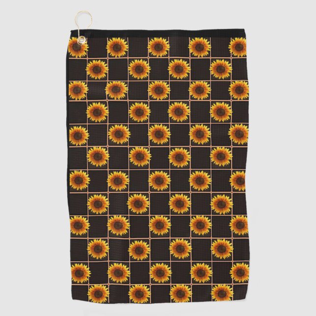 Toalla de golf girasol (Anverso)