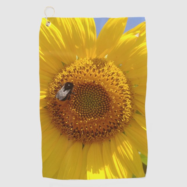 Toalla De Golf Girasol amarillo (Anverso)