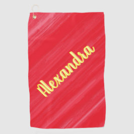 Toalla De Golf Glamour rosa personalizado