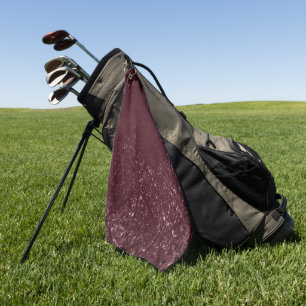 Toalla De Golf Glimmery Wine Grunge Sangria Bordeaux Damask