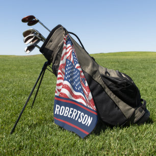 Toalla De Golf Gloria vieja personalizada - Banderas de Estados U