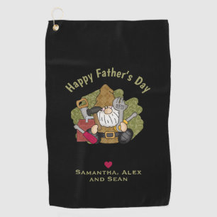 Toalla De Golf Gnome de Handyman Garden personalizado y personali