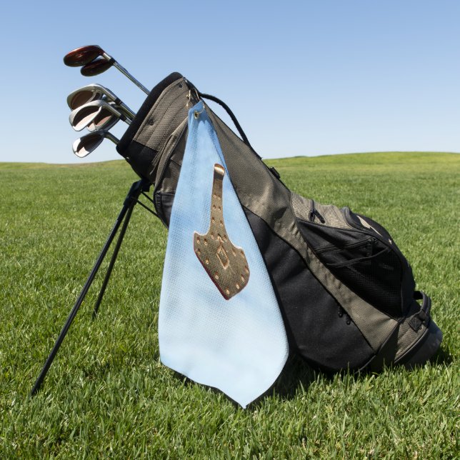 Toalla de golf Gold Thor Hammer nubes (Verde)