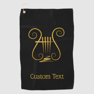 Toalla De Golf Golden Lyre