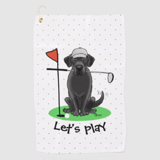 Toalla De Golf Golf Black Labrador Recuperever Dog - Cute