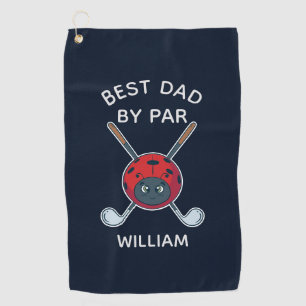 Toalla De Golf Golf Bug Best Dad By Par Fathers Day Personalizado
