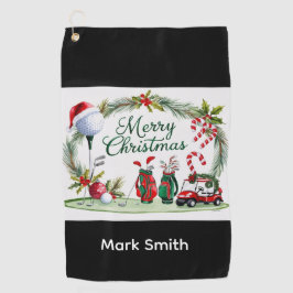 Toalla De Golf Golf Christmas themed  