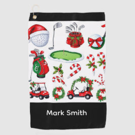 Toalla De Golf Golf Christmas themed  