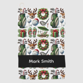 Toalla De Golf Golf Christmas themed  