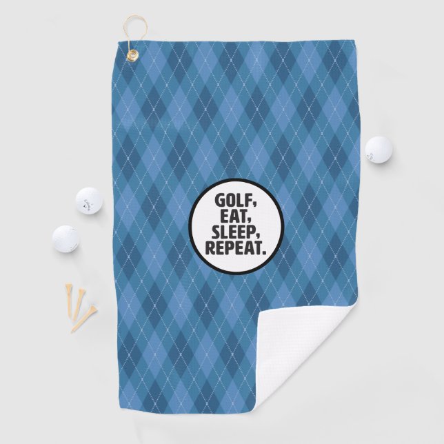 Toalla de golf 'Golf, Come, Duerme, Repite' (In situ)