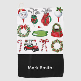 Toalla De Golf Golf con tema de Navidad
