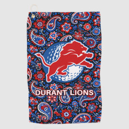 Toalla De Golf Golf Durant Lions - Floral Azul Paisley