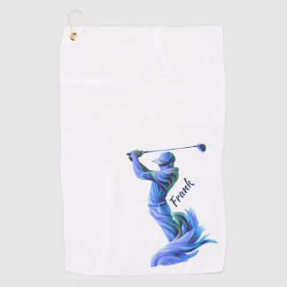 Toalla De Golf Golf, Golf-Pro, blau, Silhouette