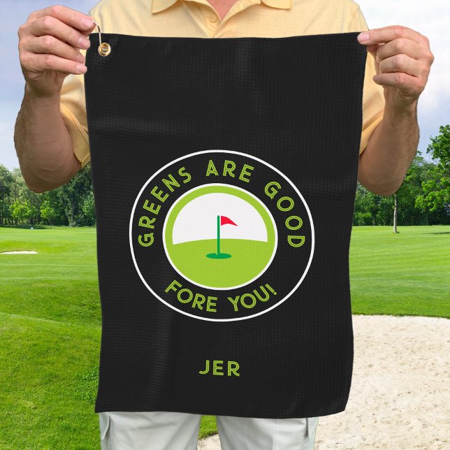 Toalla De Golf Golf Greens Fore Golfer Humor Funny Personalizado  (Subido por el creador)