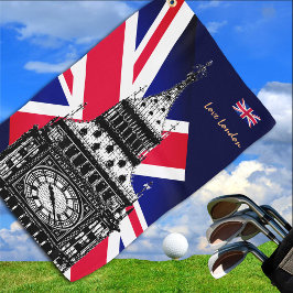 Toalla De Golf Golf Reino Unido y Bandera Británica, Big Ben, Lon