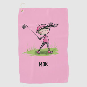Toalla De Golf Golf Swing in Style Chica Golfer's Golf Towel
