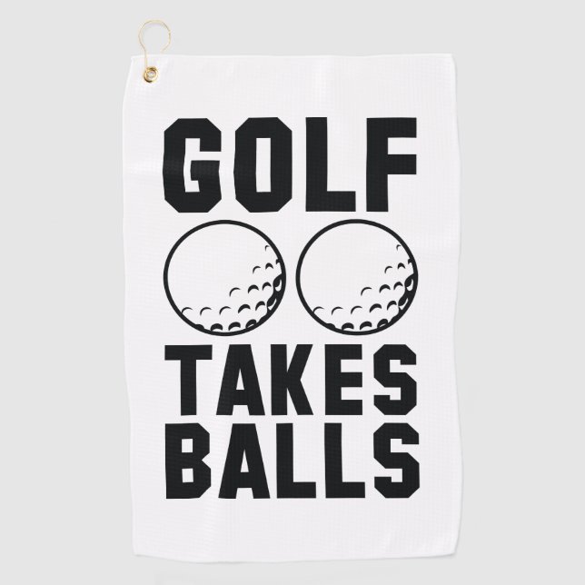 Toalla De Golf Golf Takes Balls (Anverso)
