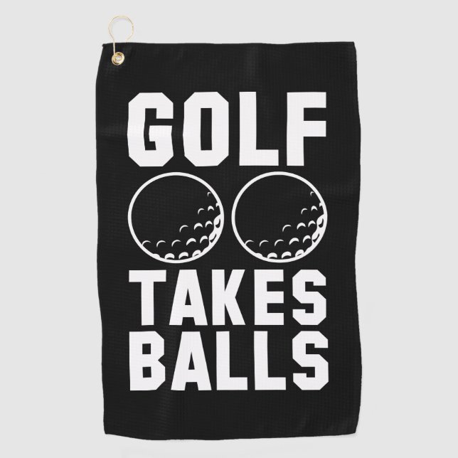 Toalla De Golf Golf Takes Balls (Anverso)