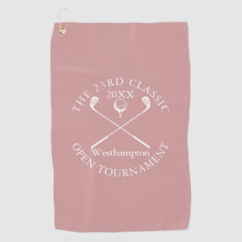 Toalla De Golf Golf Tournament Classic Event Dusty Rose Pink