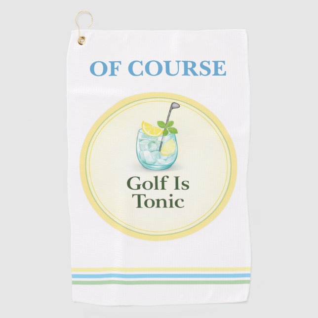 Toalla De Golf Golf Towel | Of Course Golf Is Tonic (Anverso)
